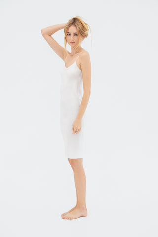 The Mulberry Silk Slip Midi Dress
